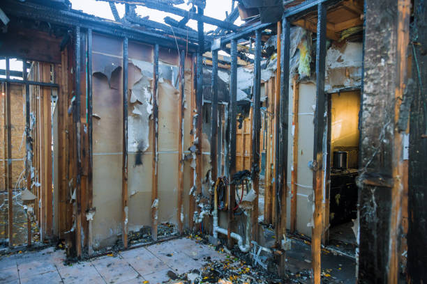 Professional Fire Damage Assessment technician working in Woodstock, GA